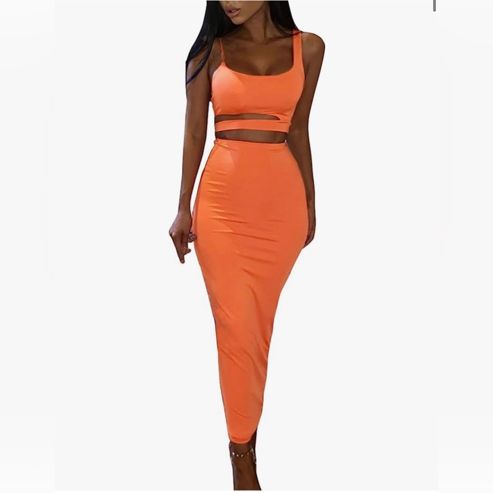 Women's Sexy Asymmetrical Spaghetti Strap, 
Square Neck Sleeveless Bodycon Dress